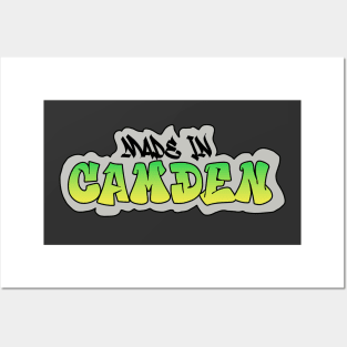 Made in Camden I Garffiti I Neon Colors I Green Posters and Art